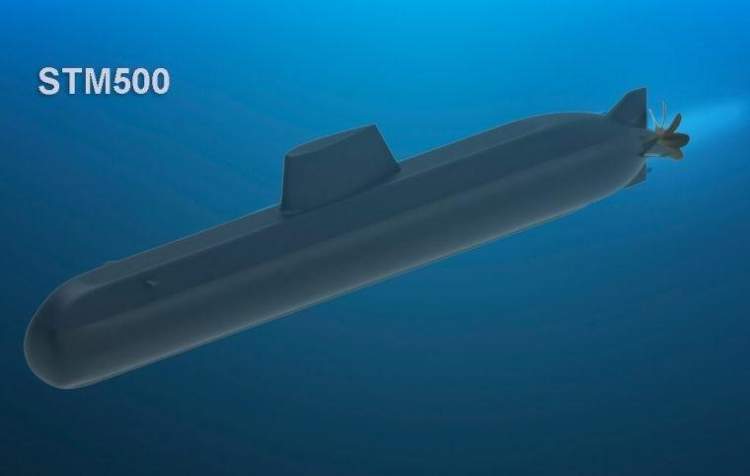 STM 500 denizaltı görünümü