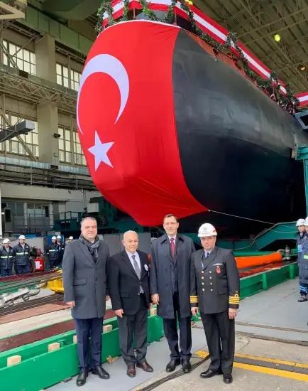 We Attended at the Docking Ceremony of Piri Reis  the First Submarine to be Built under the New-Type Submarine Project 