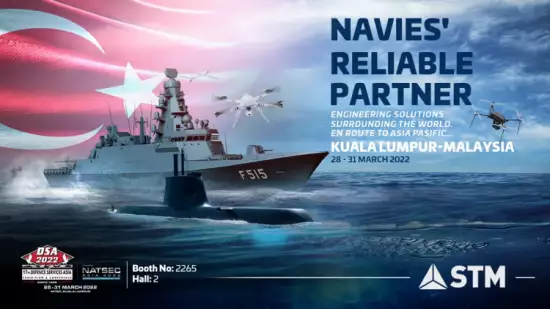 STM, A Relıable Partner Of The World's Navıes, Presents Its Naval Projects And Tactıcal Mını UAV Systems At DSA 2022